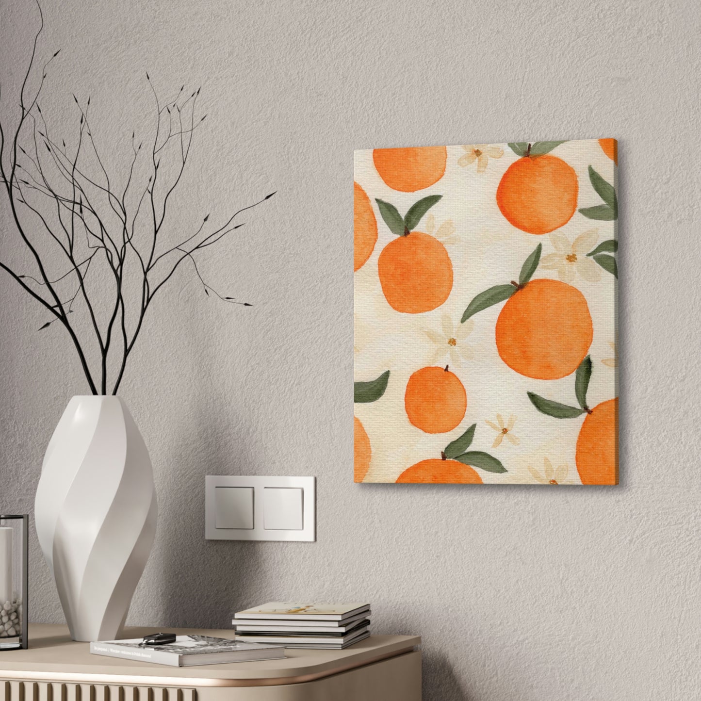 Oranges Canvas Stretched, 0.75"