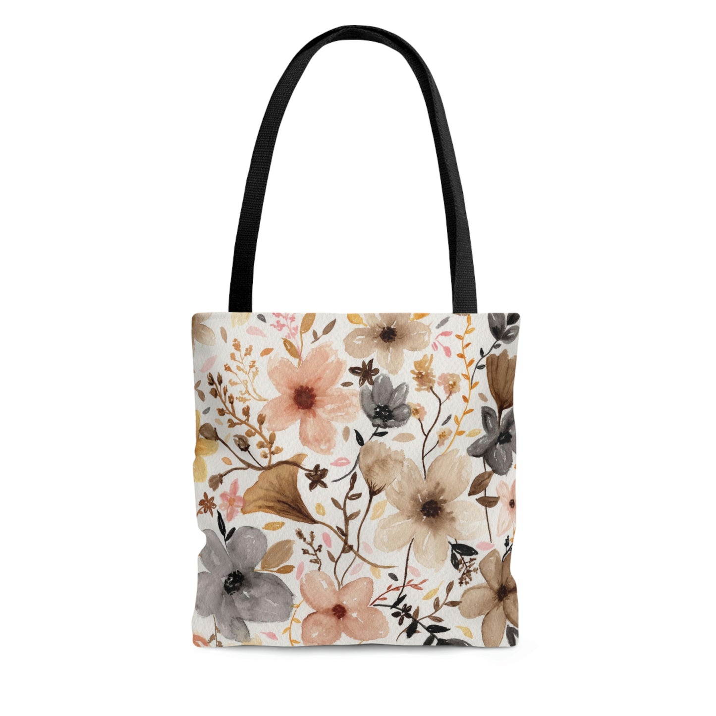 Neutral Floral Tote Bag