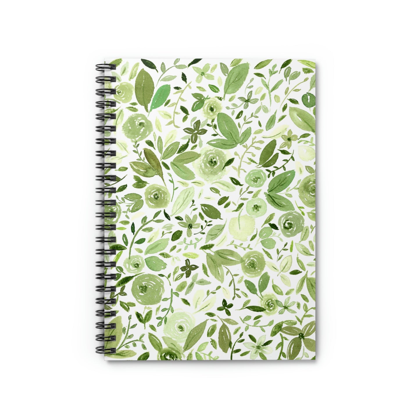 Green Floral Notebook