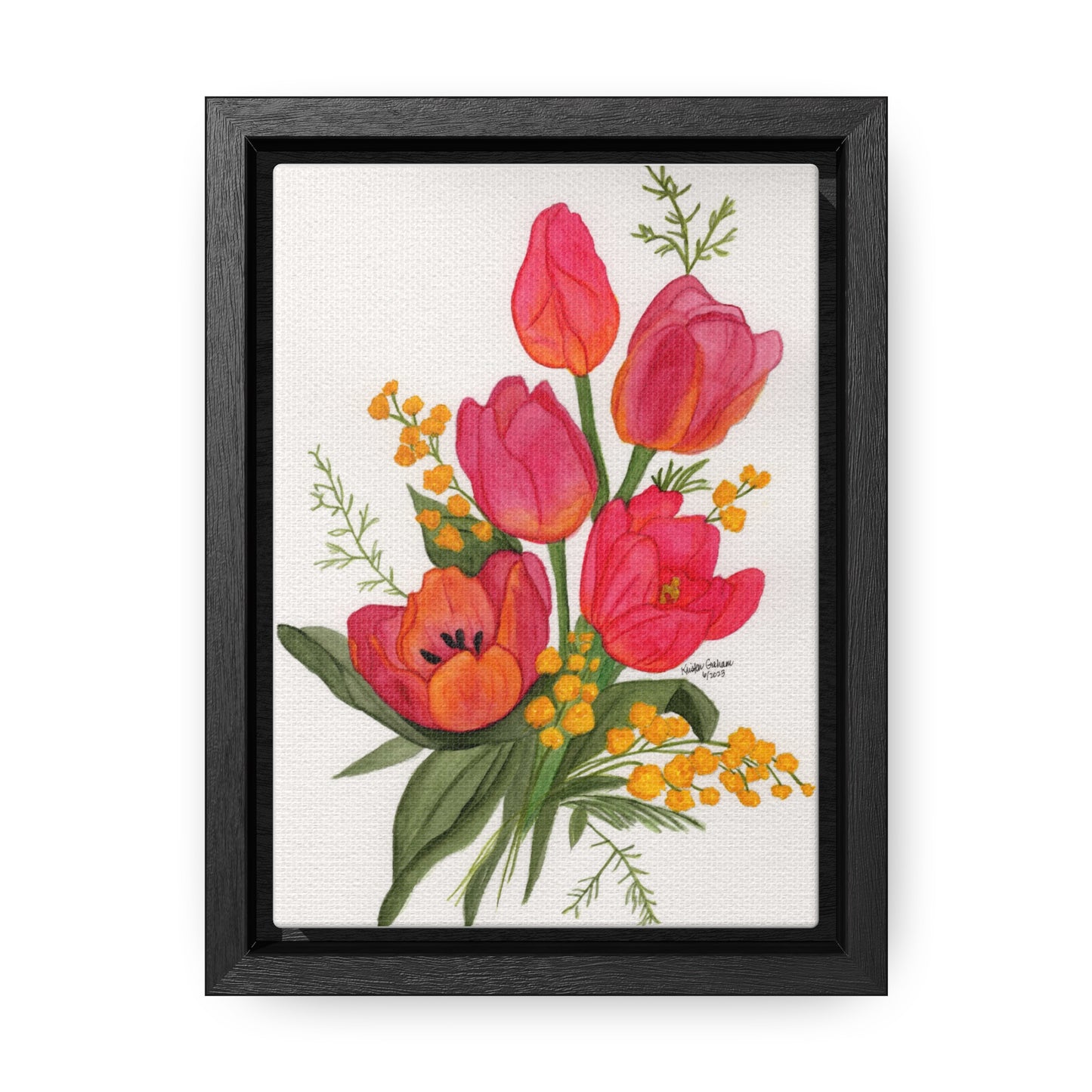 Tulips Gallery Framed Canvas