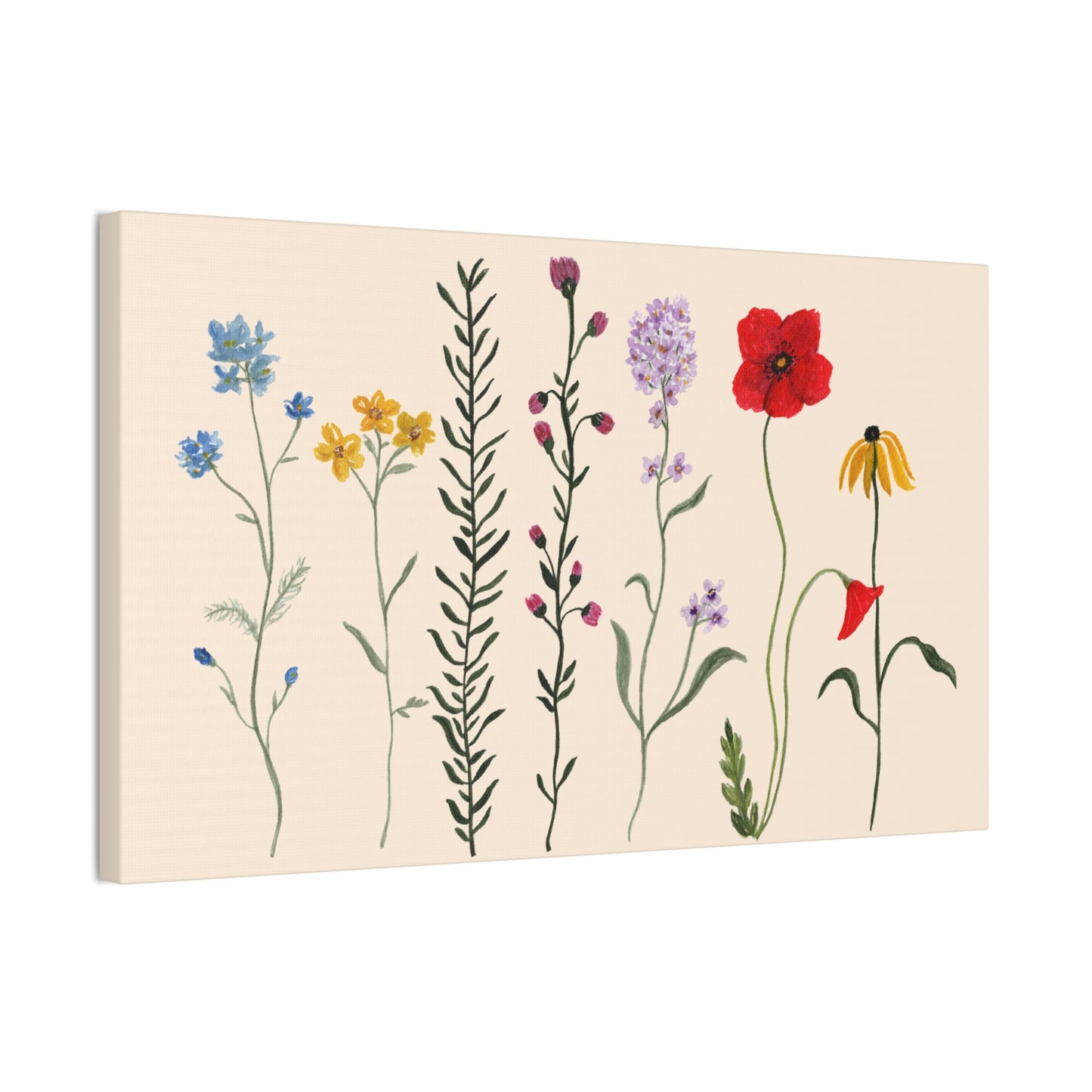Wildflowers Canvas Stretched, 0.75"