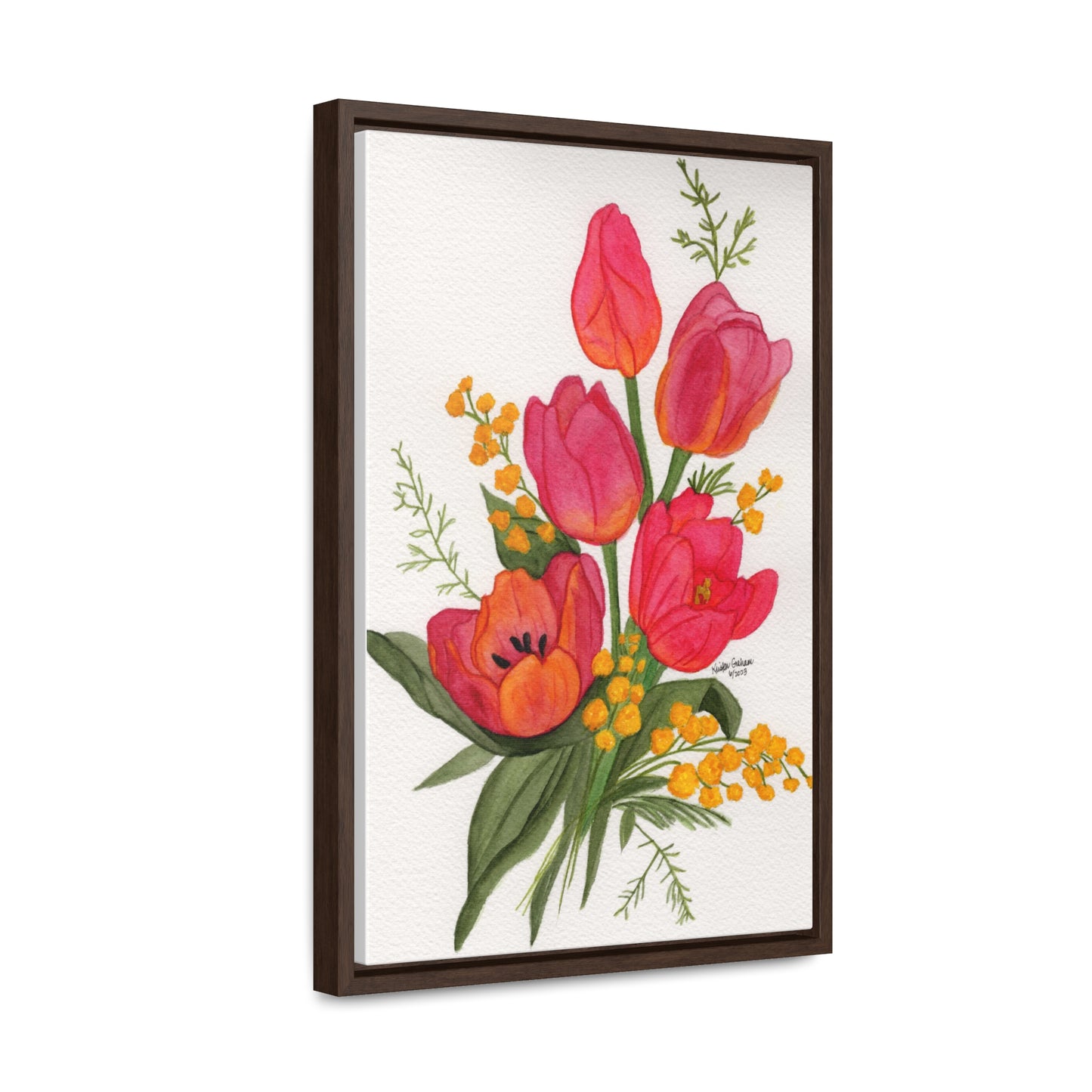 Tulips Gallery Framed Canvas