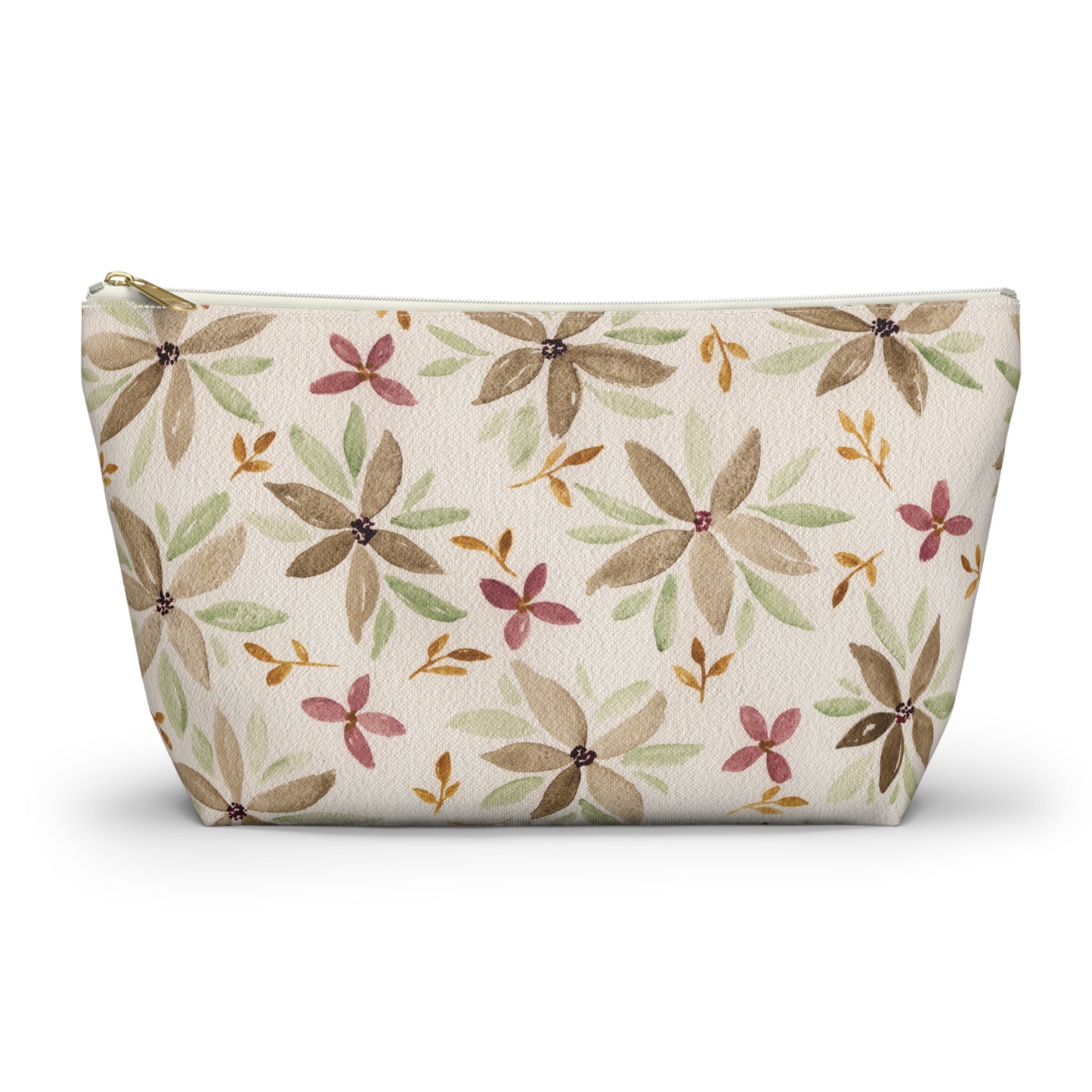 Watercolor Floral Accessory Pouch