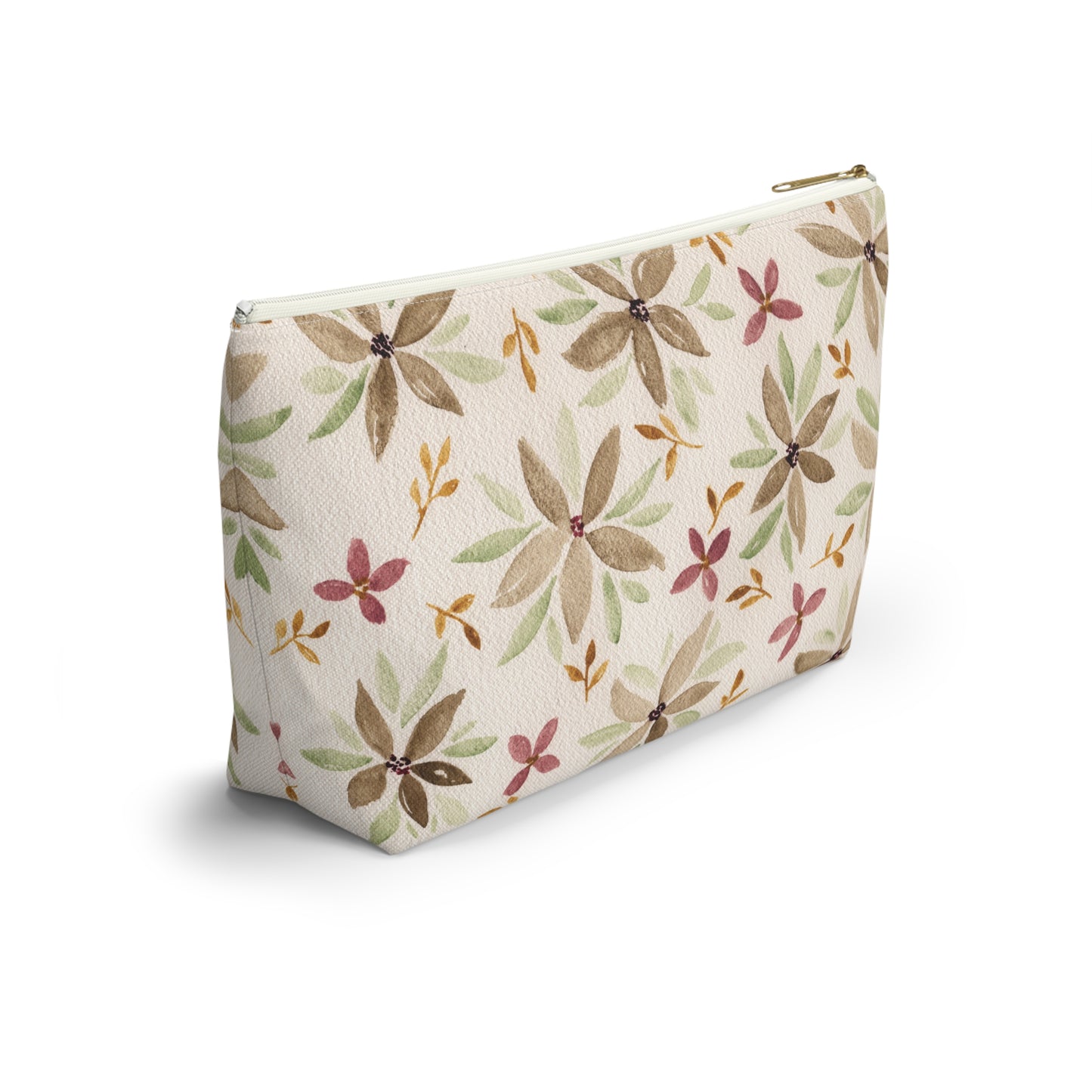 Watercolor Floral Accessory Pouch