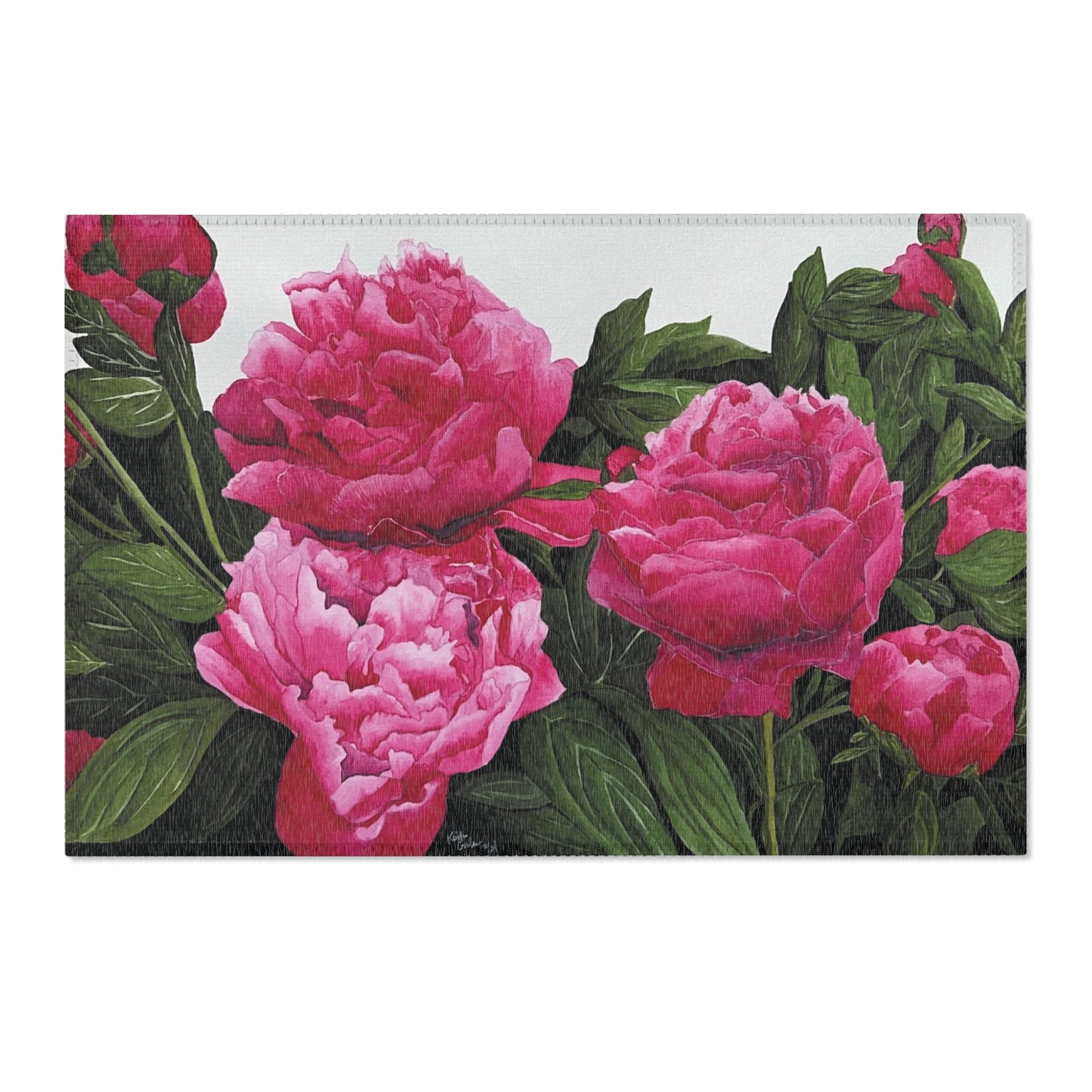 Peonies Area Rugs