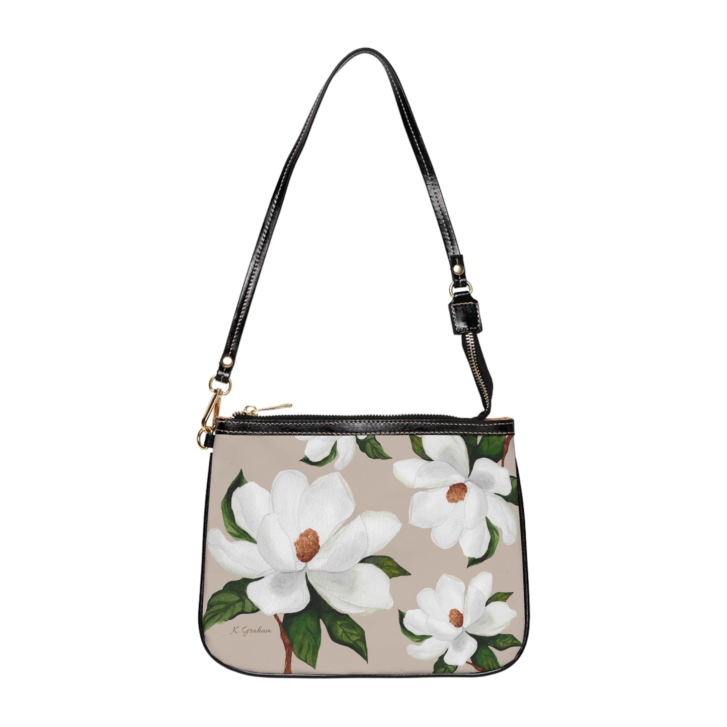 White Magnolias Small Shoulder Bag