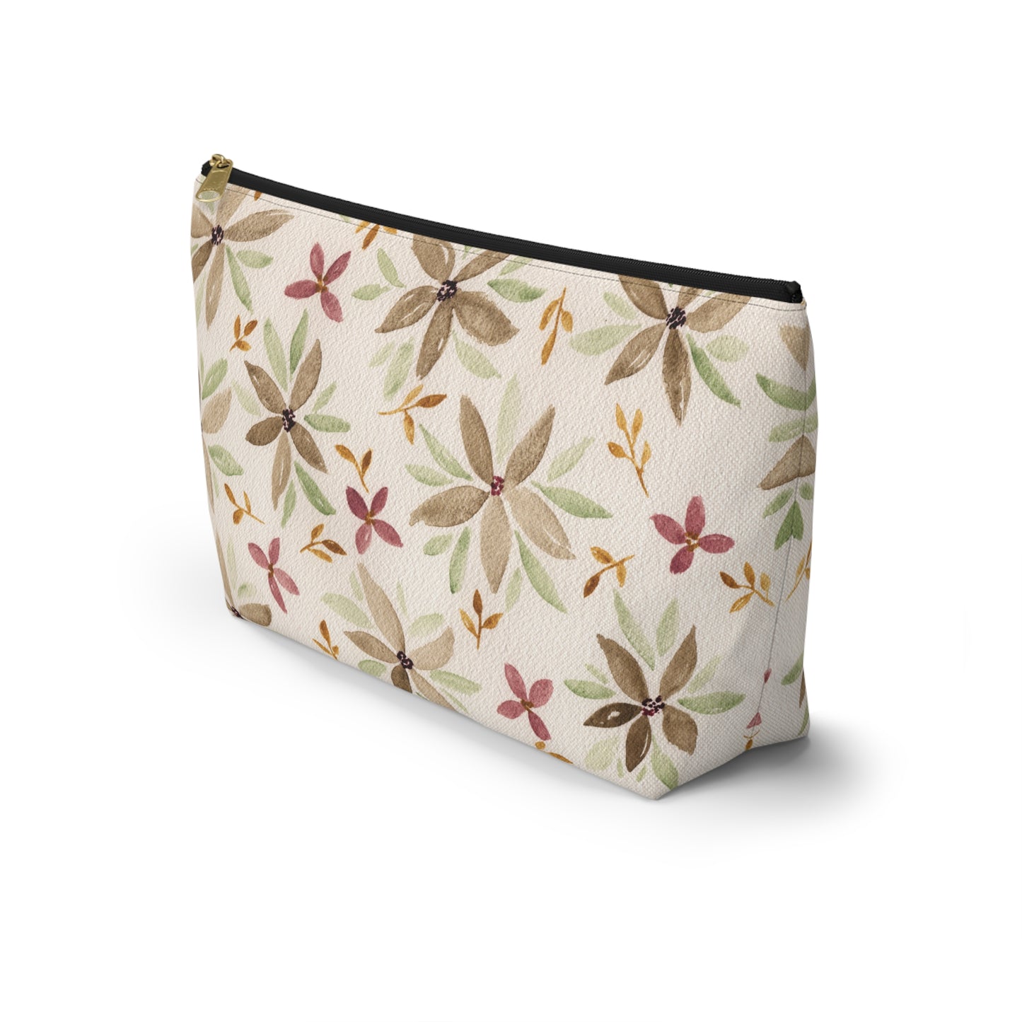 Watercolor Floral Accessory Pouch