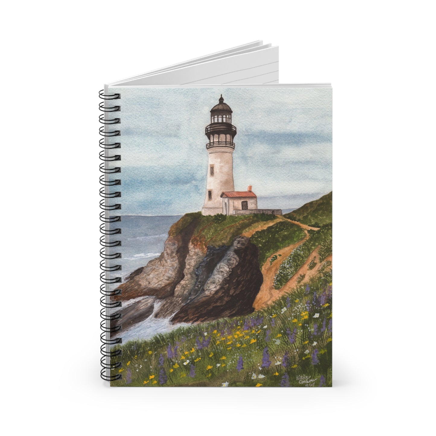 Lighthouse Spiral Notebook - Ruled Line