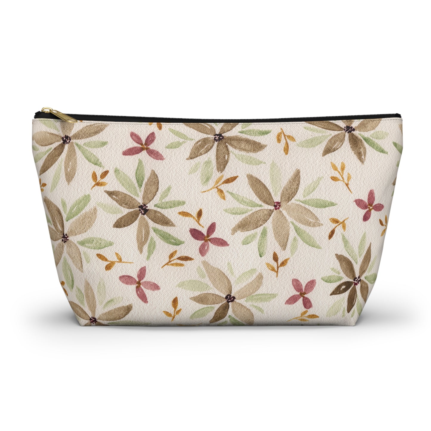 Watercolor Floral Accessory Pouch