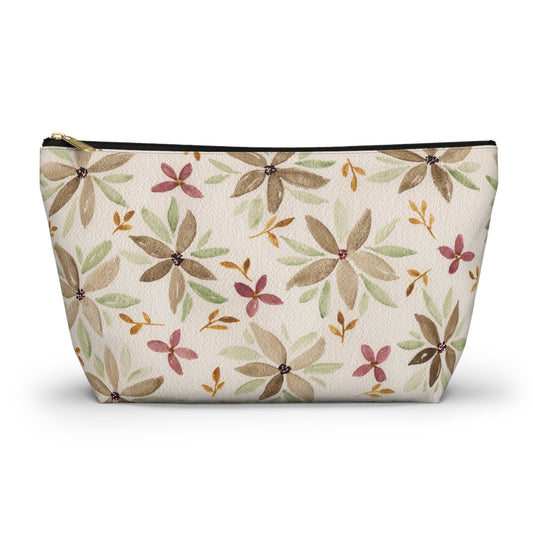 Watercolor Floral Accessory Pouch