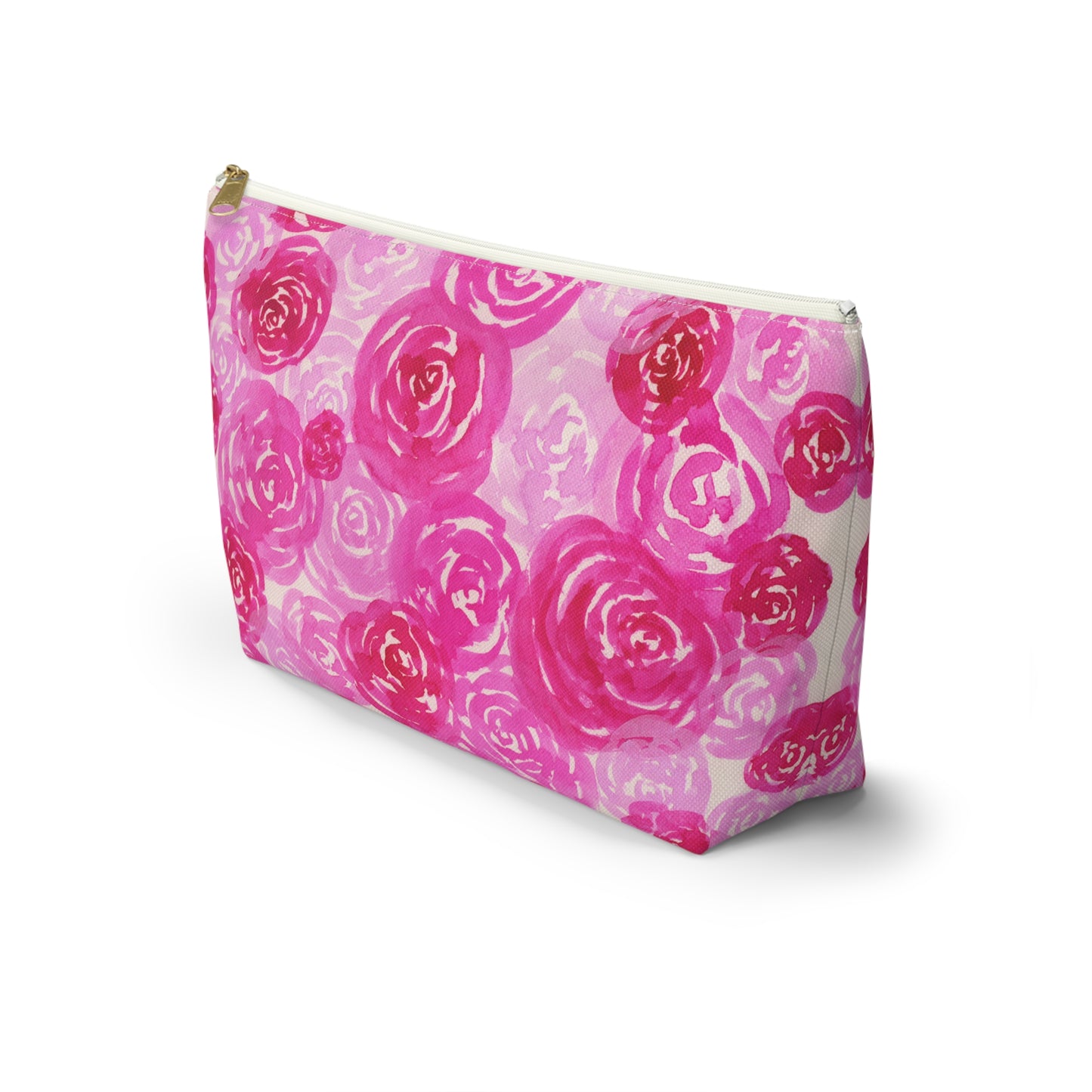 Pink Roses Accessory Pouch