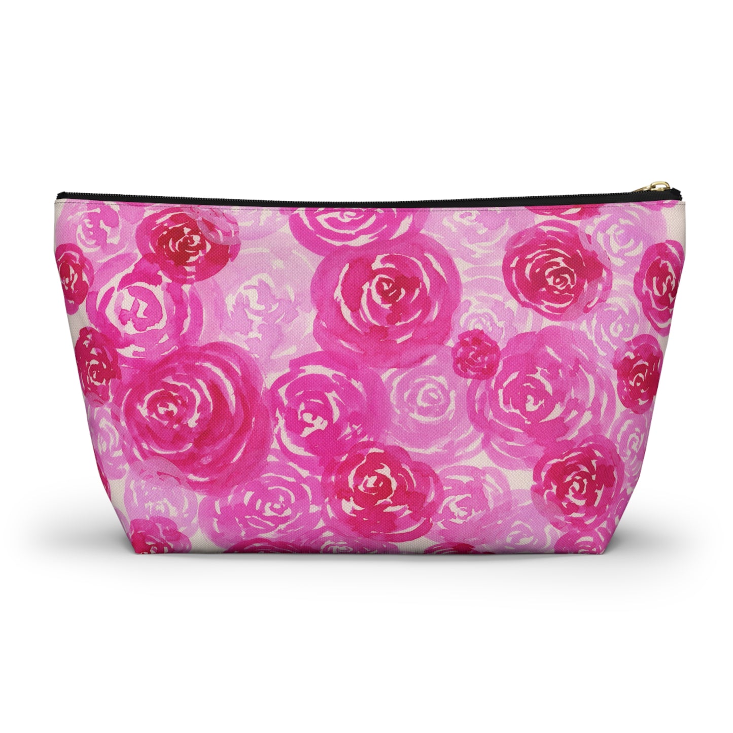 Pink Roses Accessory Pouch