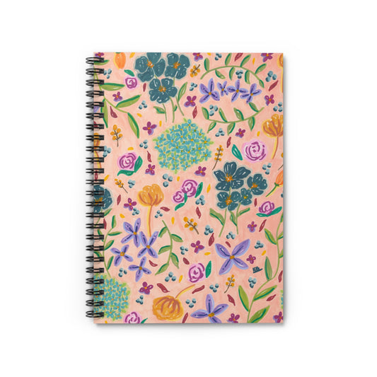 Multi-Floral Spiral Notebook