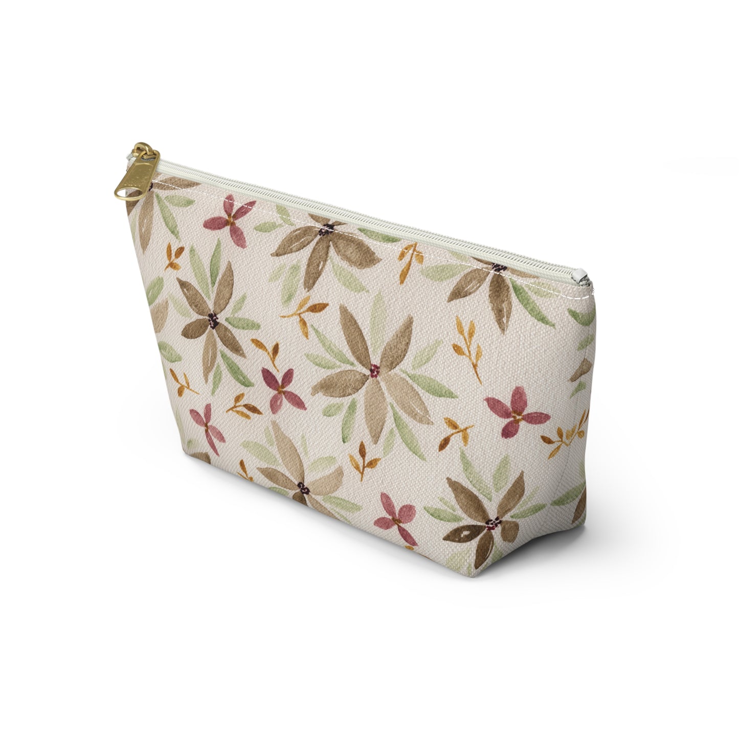 Watercolor Floral Accessory Pouch