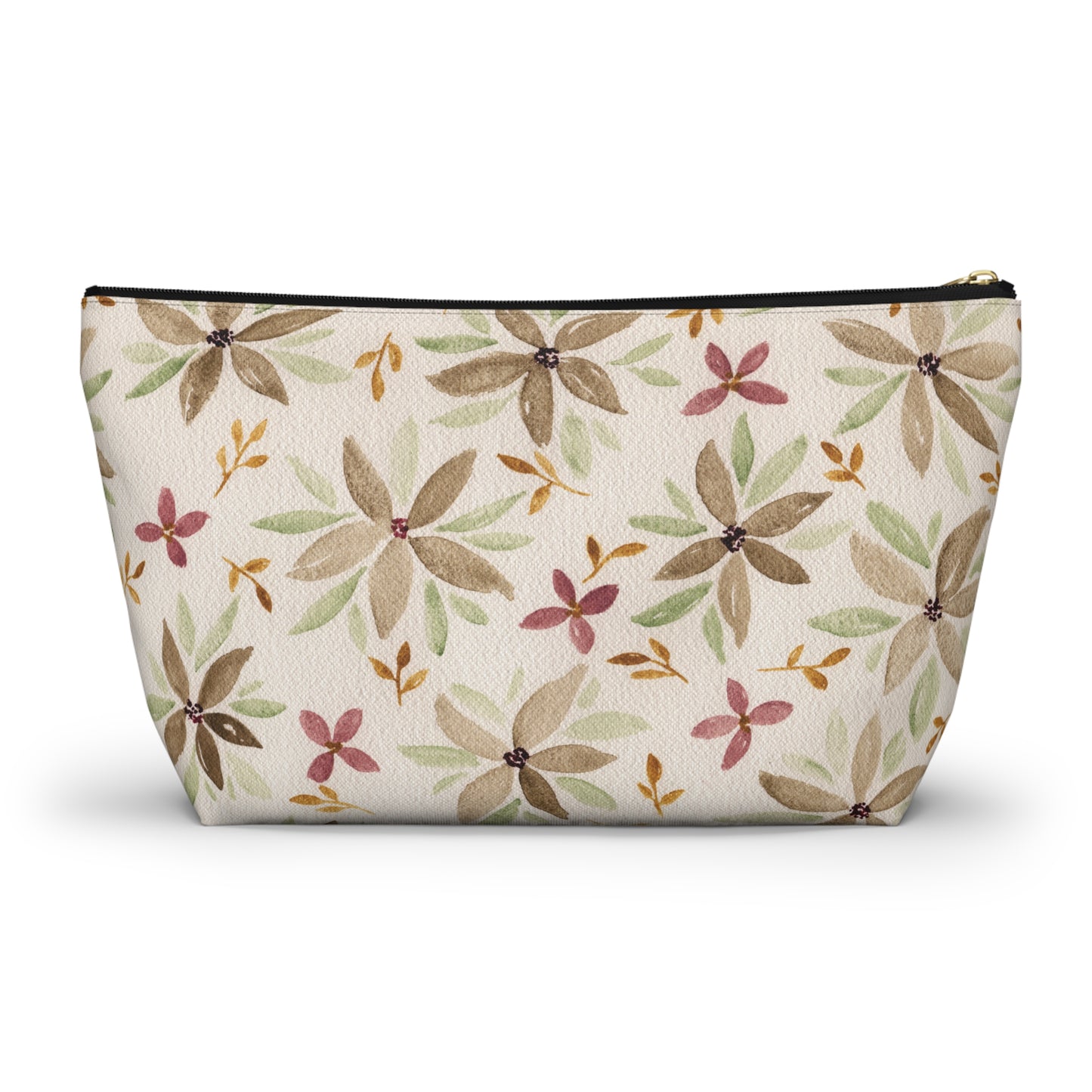 Watercolor Floral Accessory Pouch