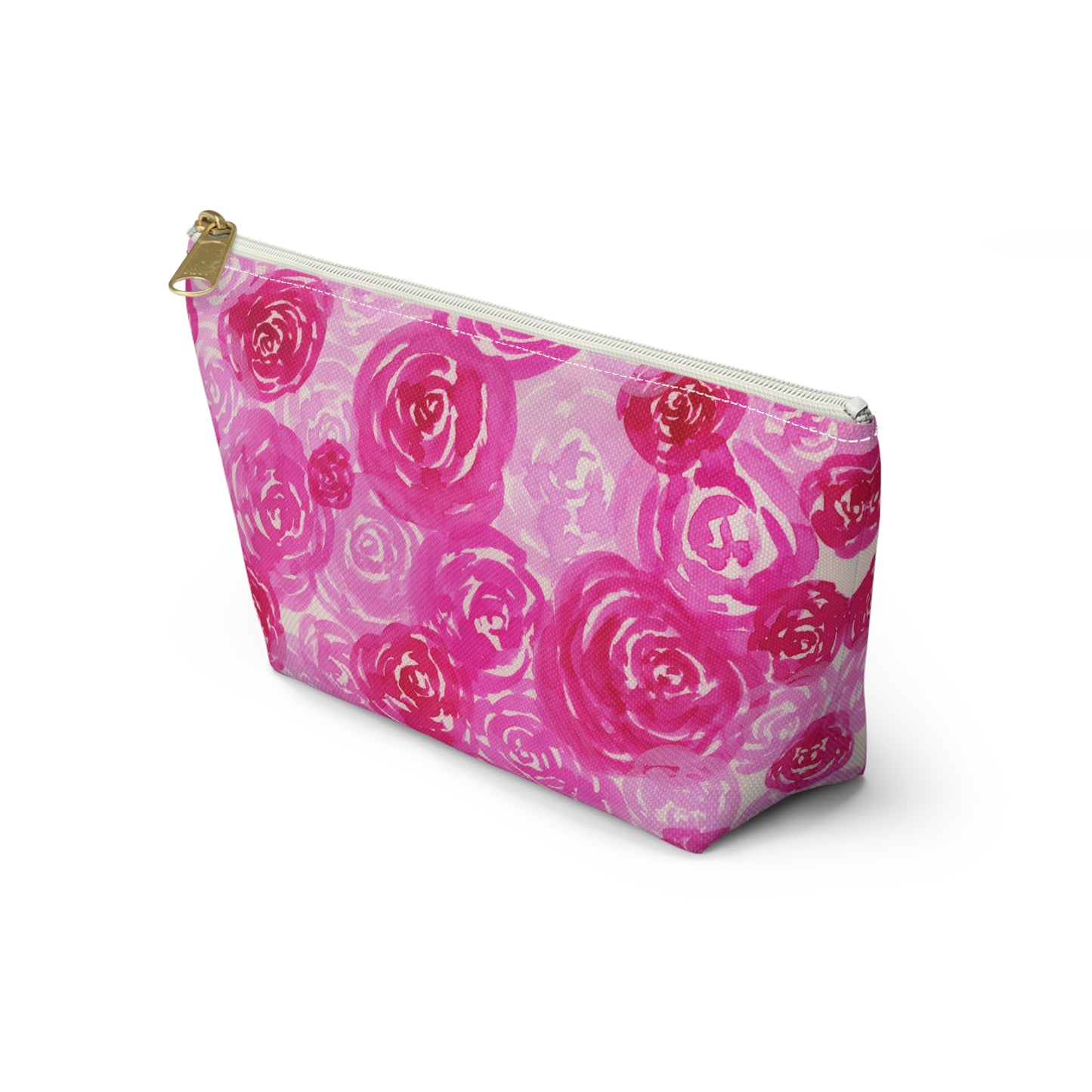 Pink Roses Accessory Pouch