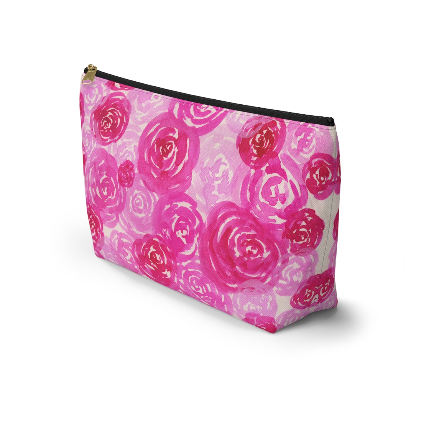Pink Roses Accessory Pouch