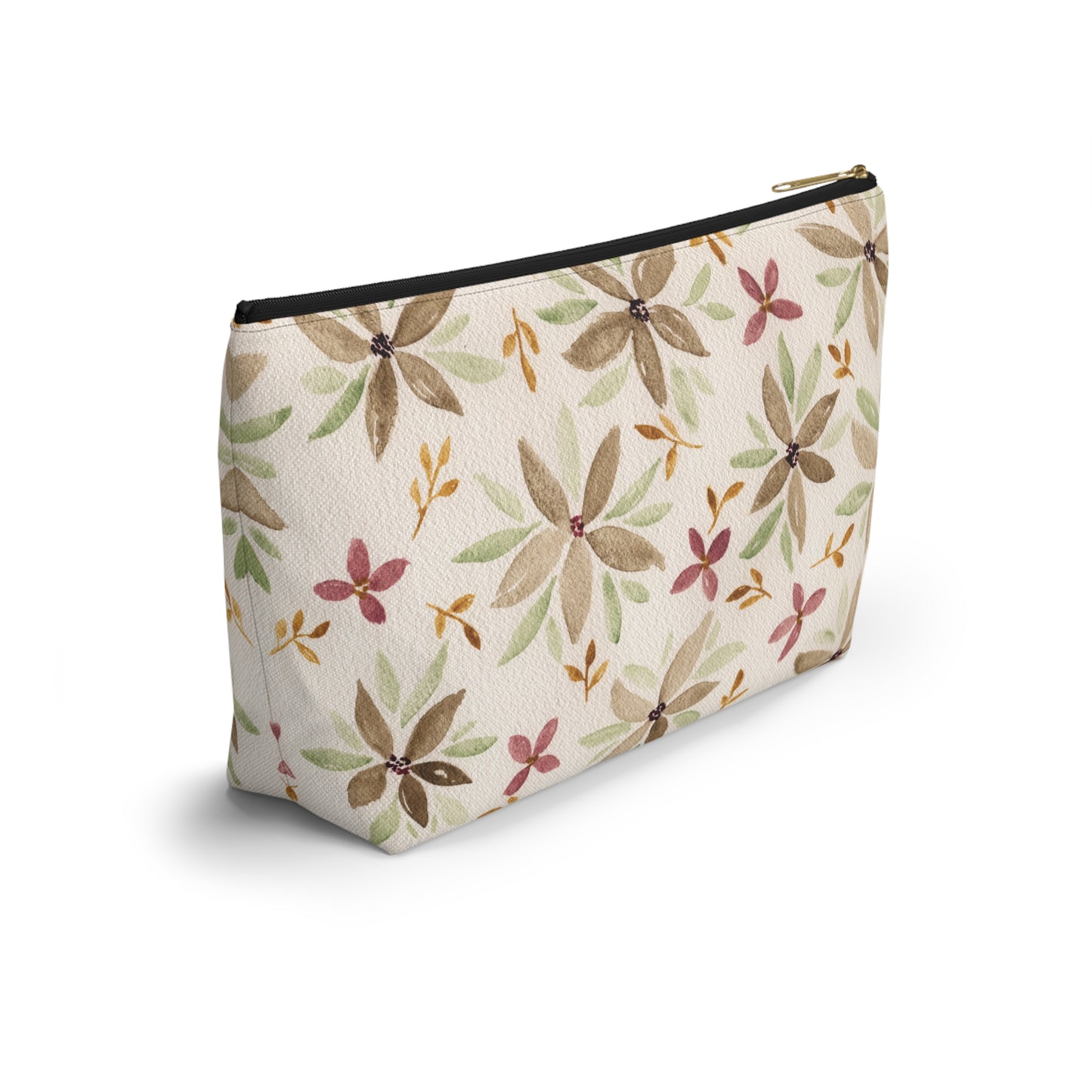 Watercolor Floral Accessory Pouch