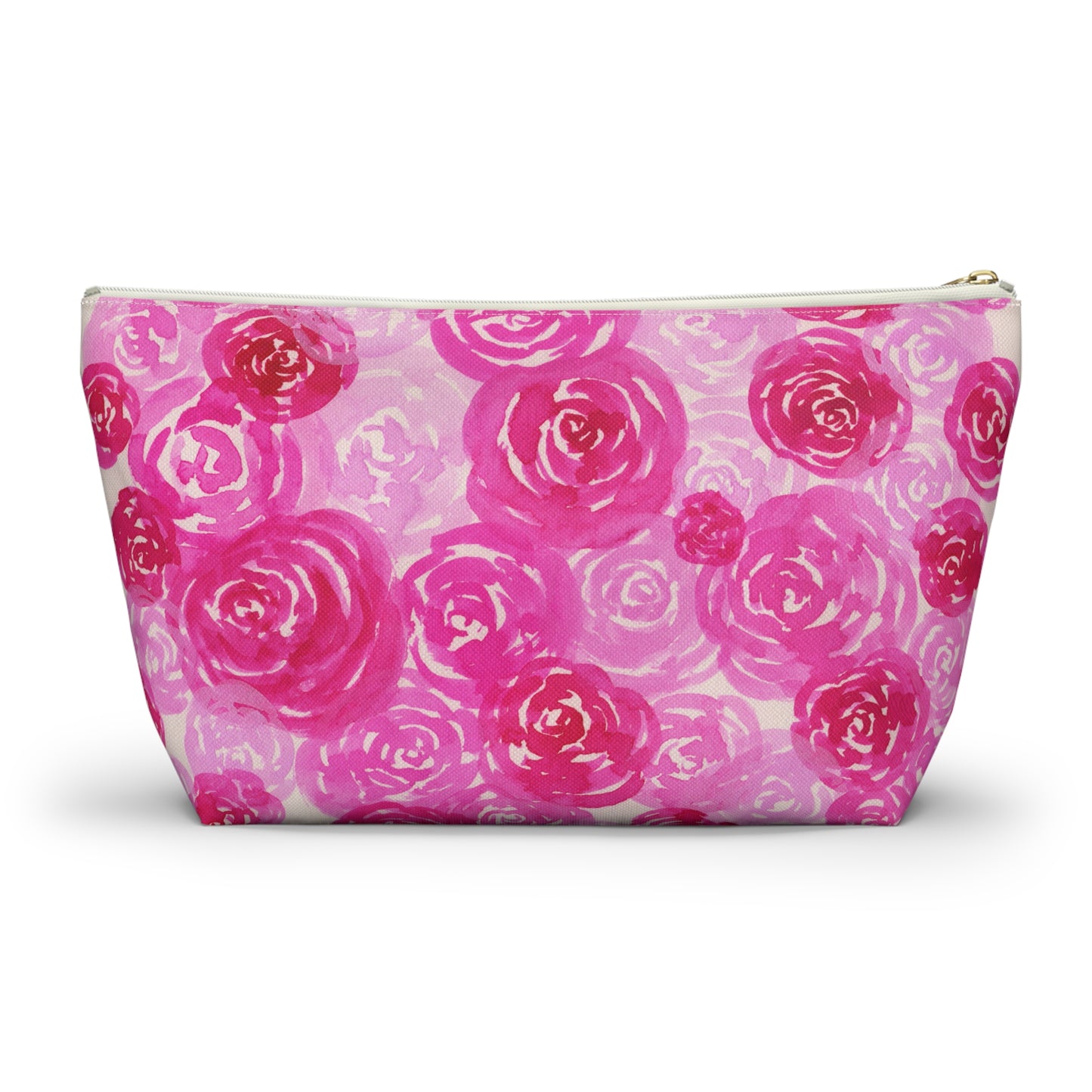Pink Roses Accessory Pouch