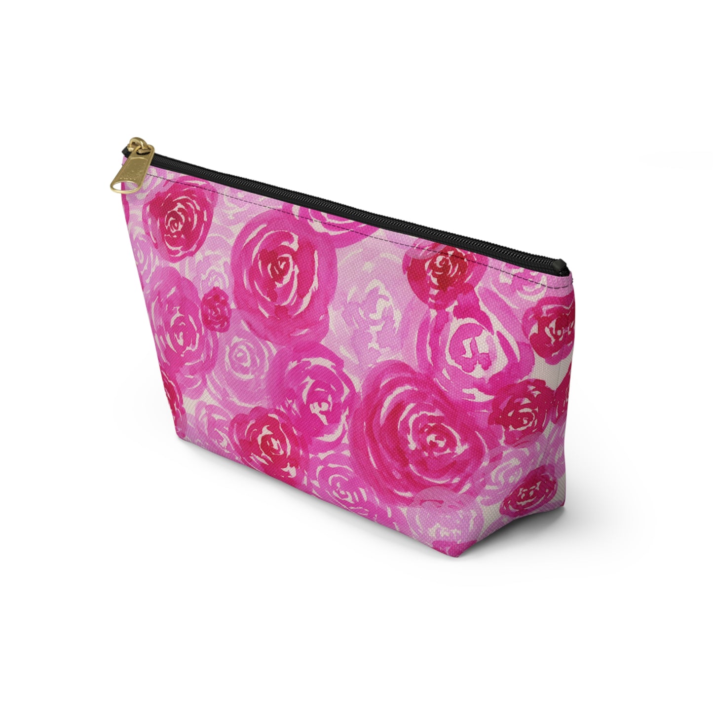 Pink Roses Accessory Pouch