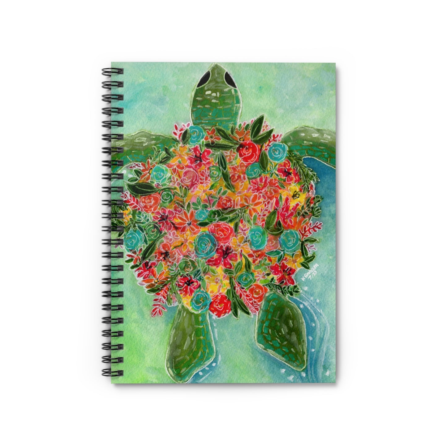 Turtle Design 1 - Spiral Notebook