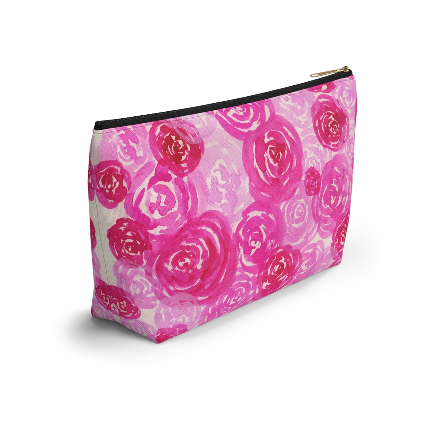 Pink Roses Accessory Pouch