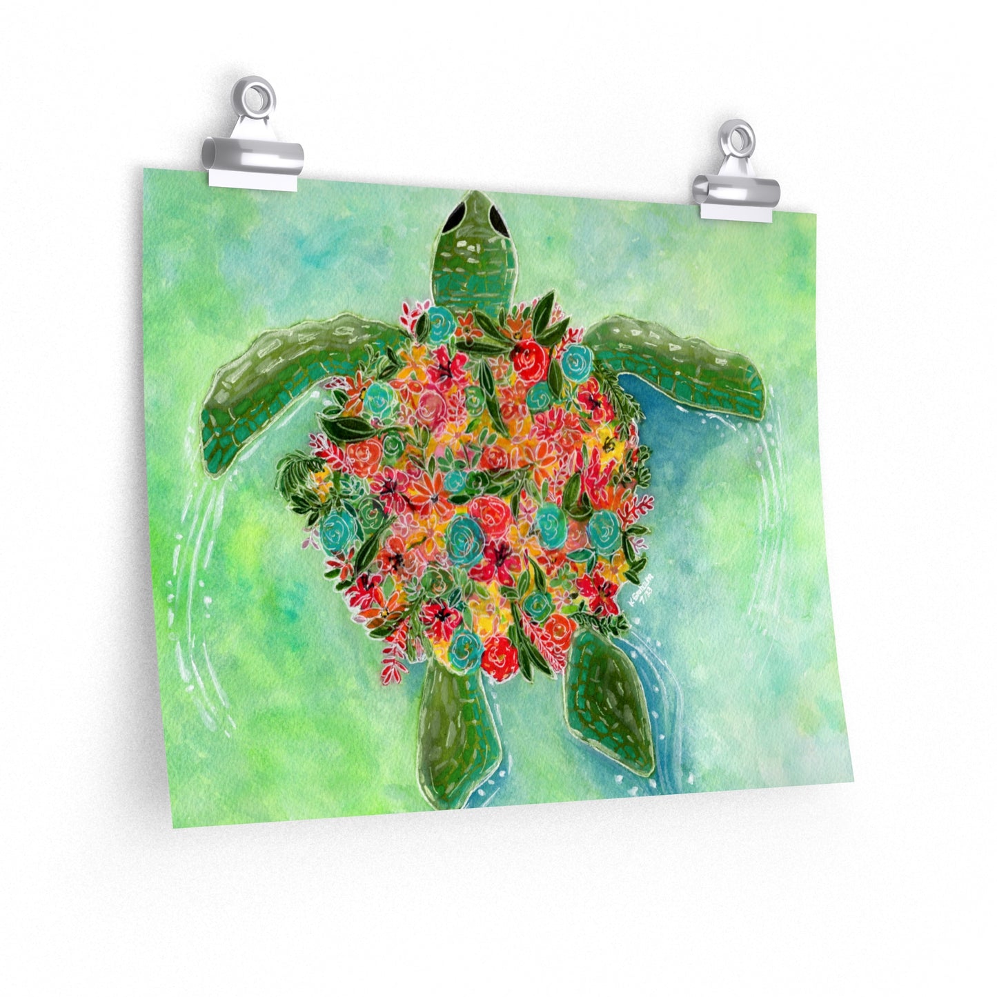 Turtle Design - Matte Poster