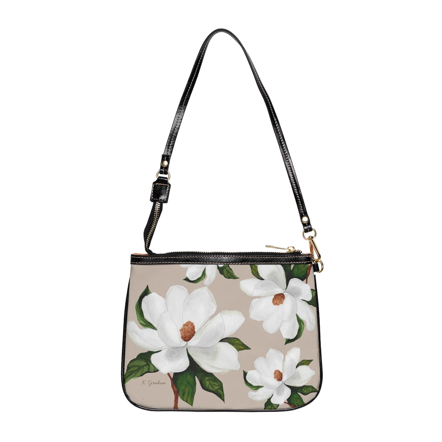 White Magnolias Small Shoulder Bag