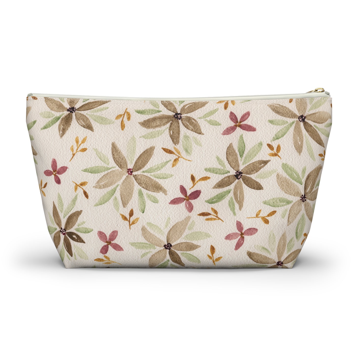 Watercolor Floral Accessory Pouch