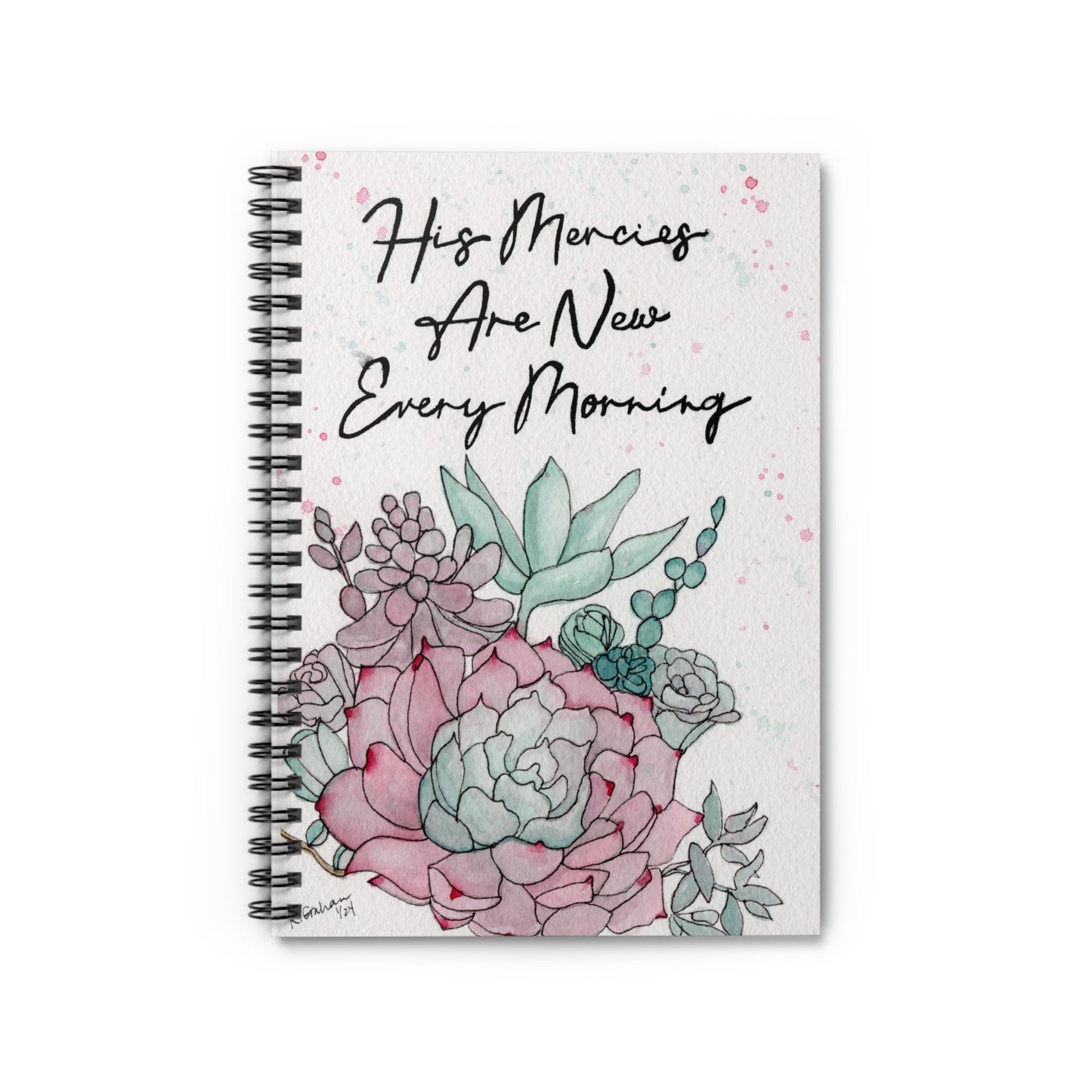 His Mercies Spiral Notebook