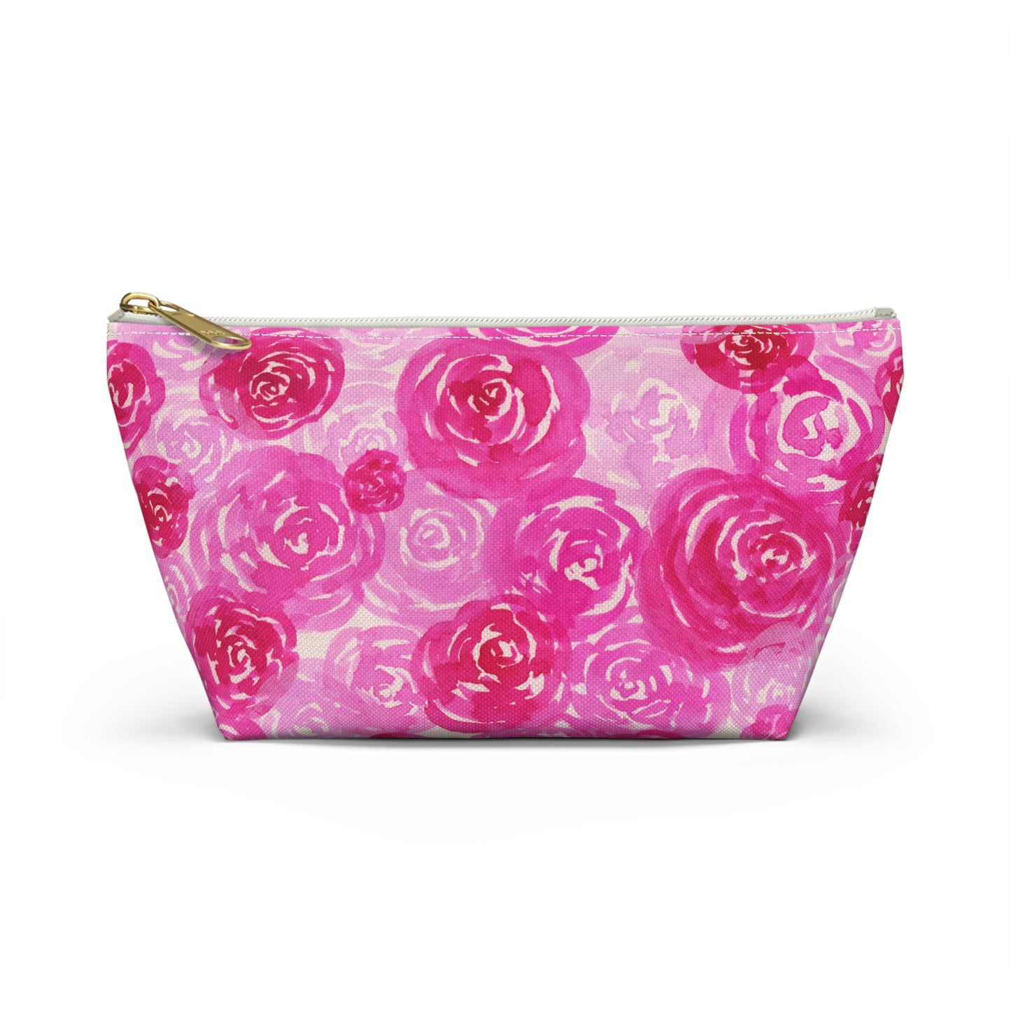 Pink Roses Accessory Pouch