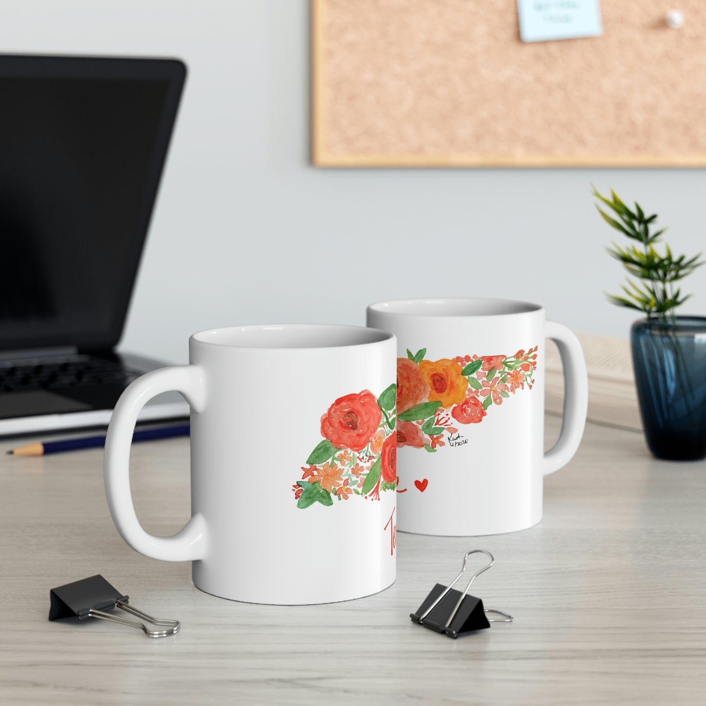 Floral Tennessee Mug