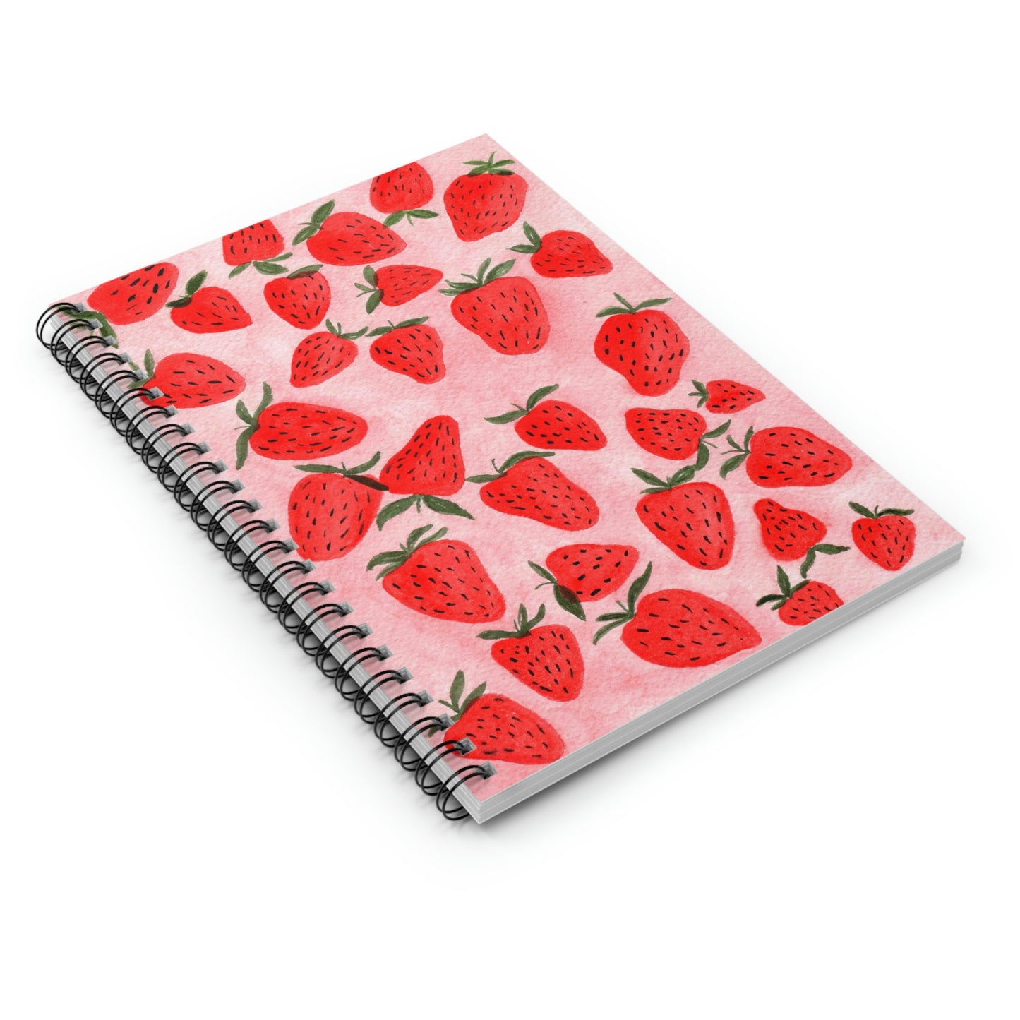 Strawberries Spiral Notebook - Ruled Line