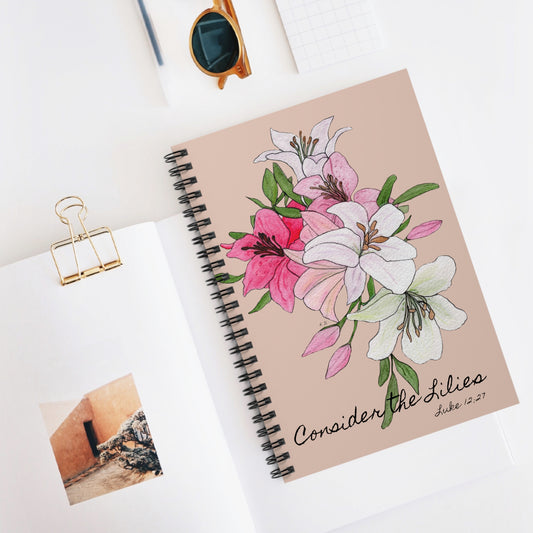 Lilies Spiral Notebook