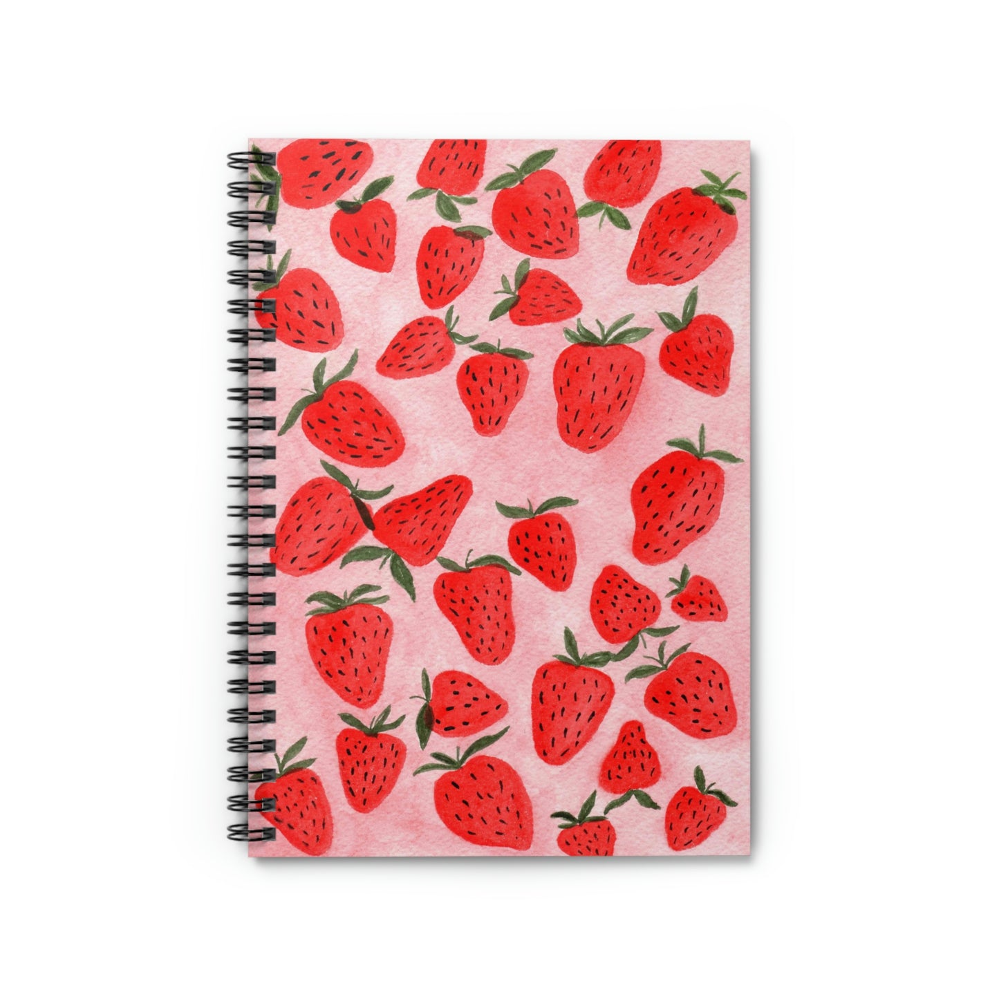 Strawberries Spiral Notebook - Ruled Line