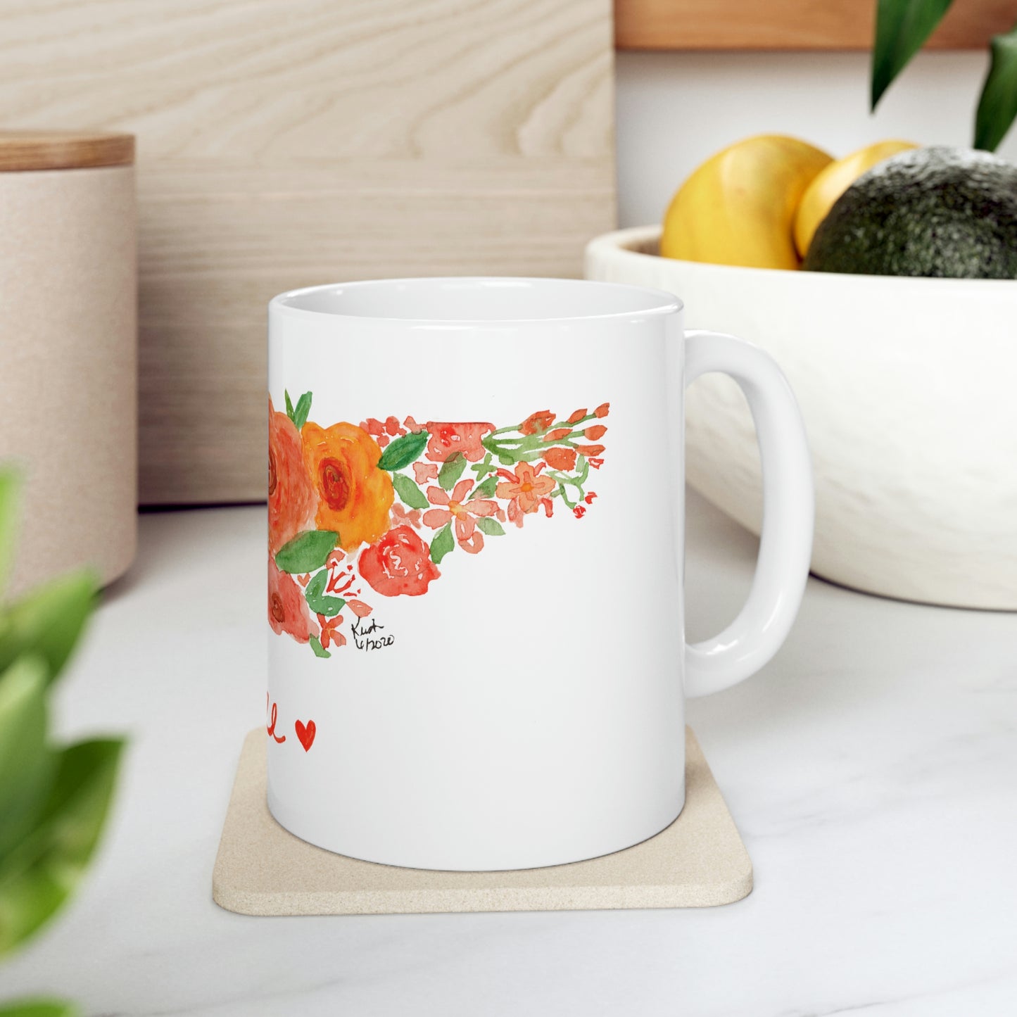 Floral Tennessee Mug