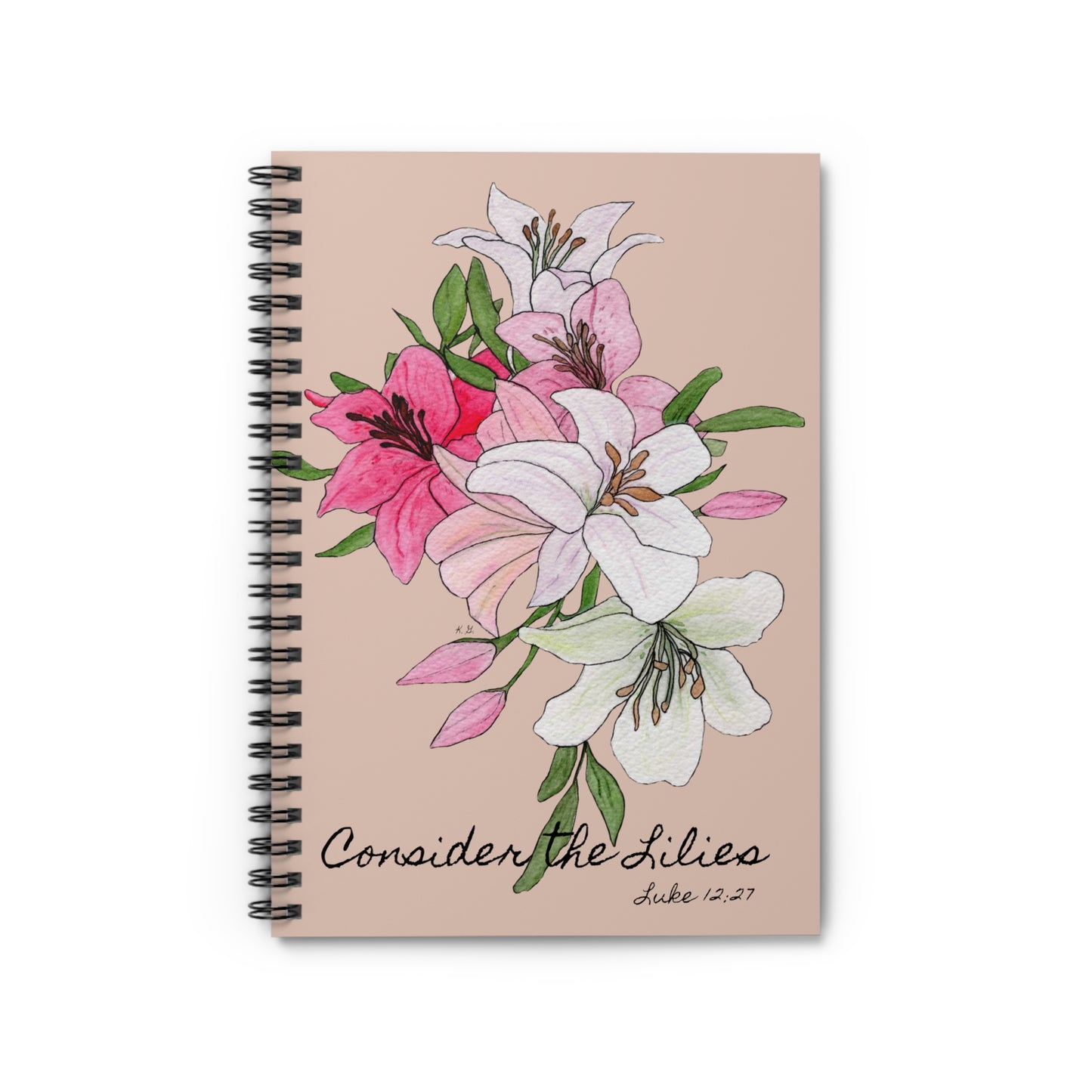 Lilies Spiral Notebook