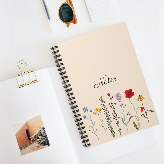 Wildflowers Spiral Notebook